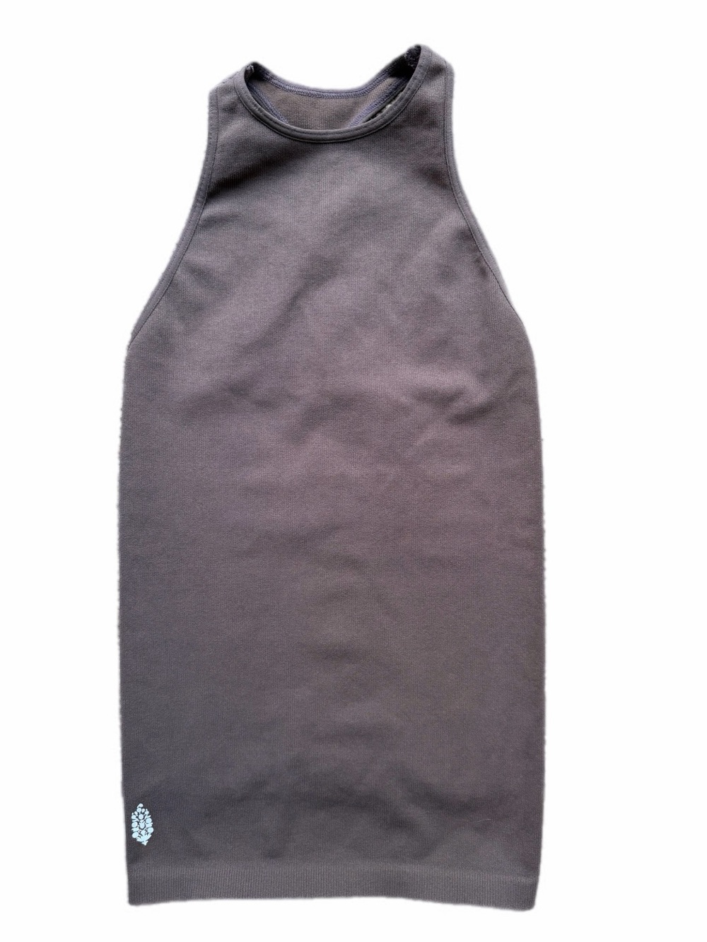 FP Movement High Neck Long Line Tank chocolate malt brown XS/s NWOT